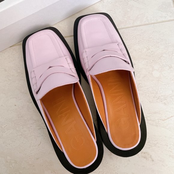 BRAND NEW GANNI SLIDES, SIZE 38 WITH BOX - Picture 3 of 9